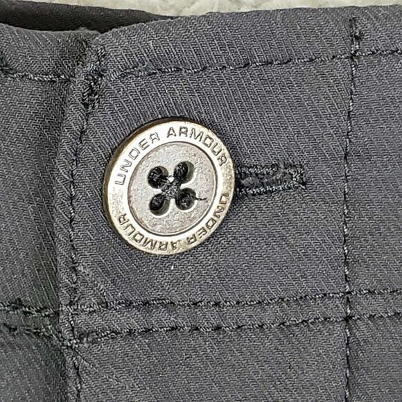 Under Armour UA Golf Shorts Men's Size 40 Solid Black Flat Front Performance - Picture 5 of 8
